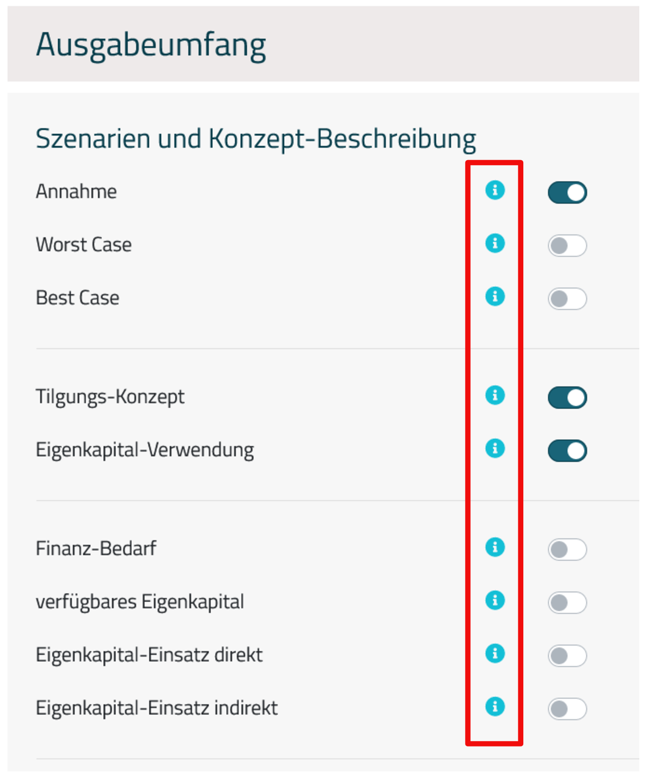 Bild Infosymbole