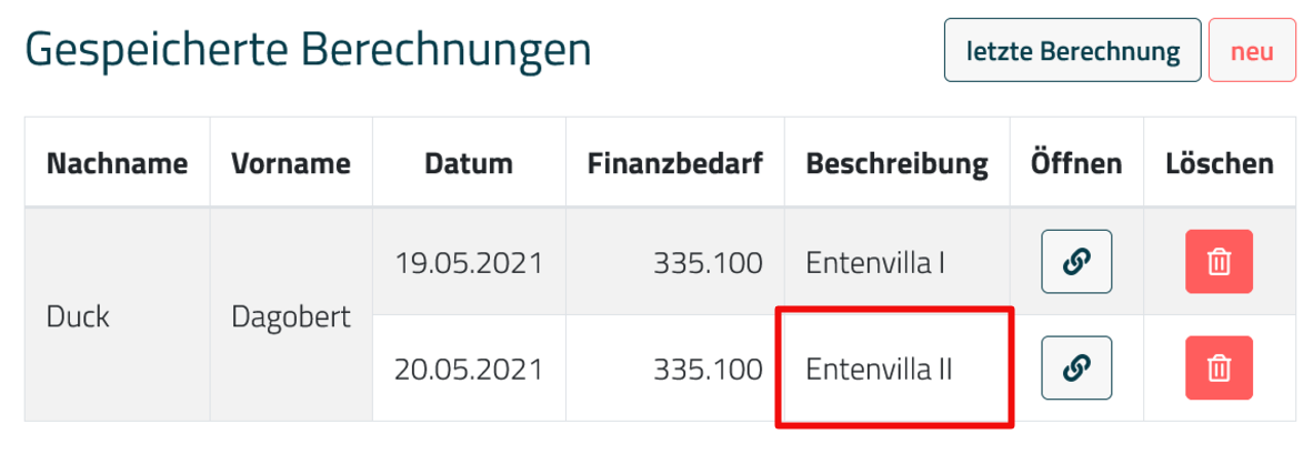 Bild Klienten-Liste
