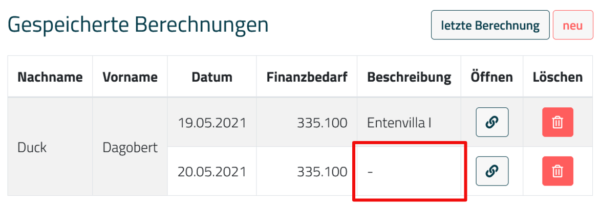 Bild Klienten-Liste