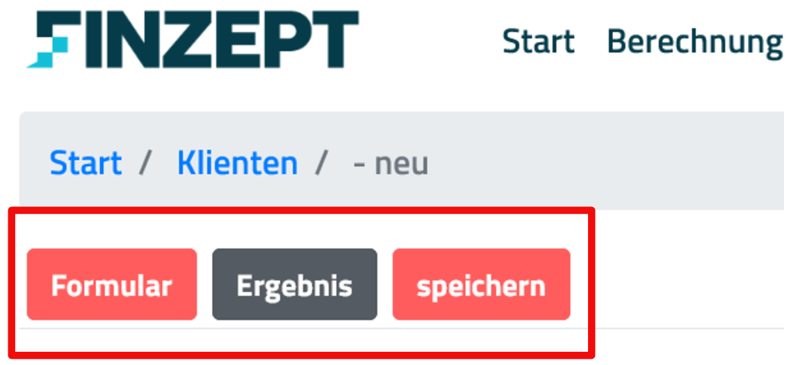 Bild Navigationsleiste für Ansichten
