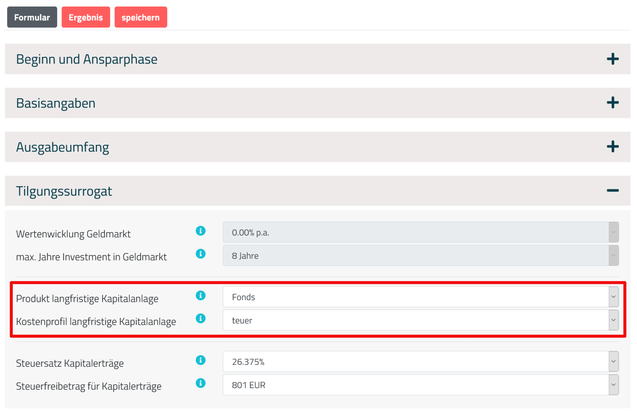 Bild Produkt Tilgungssurrogat
